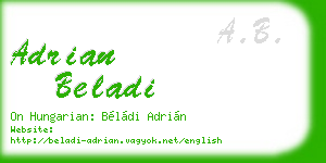 adrian beladi business card