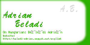 adrian beladi business card